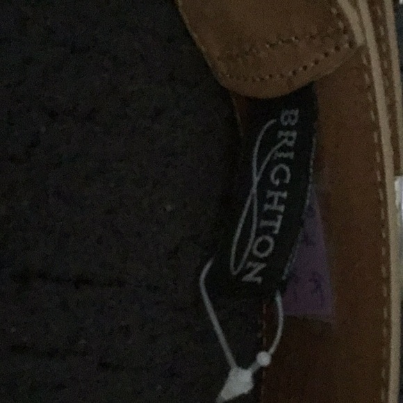 Vintage  Brighton Suede Belt SZ L silver Accents! - Picture 4 of 5